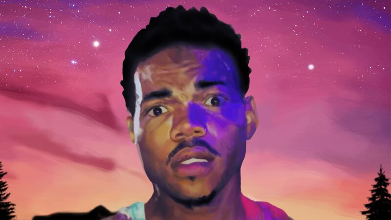 Man in Tie-dye Shirt — Purple