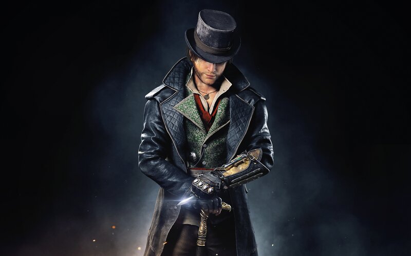 Man in Top Hat and Coat — Black, Dramatic