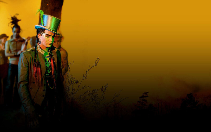 Man in Top Hat and Makeup