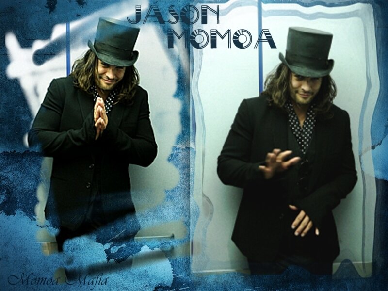 Man in Top Hat and Suit — Blue, Dramatic