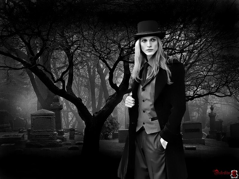 Man in Top Hat — Black, Dramatic, Night, Photograph