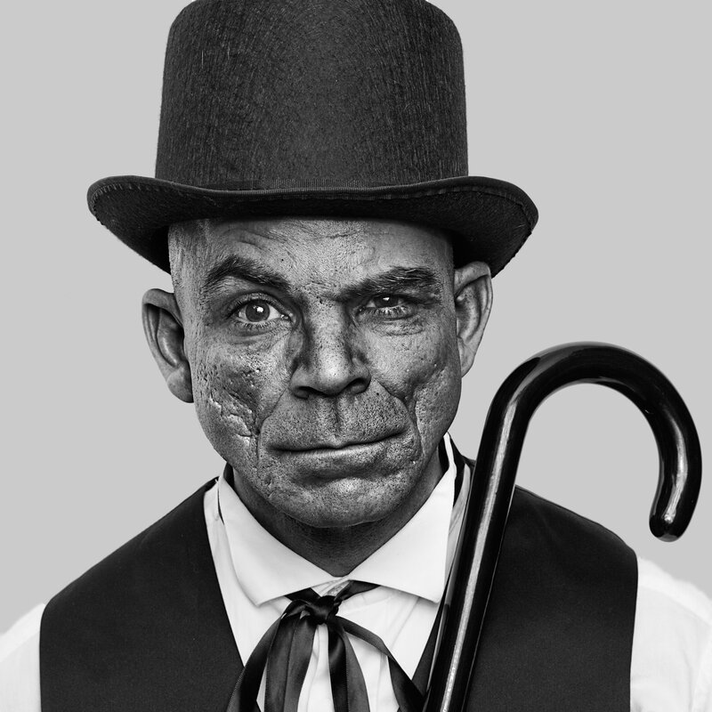 Man in Top Hat — Black, Serious, Photograph, Top Hat