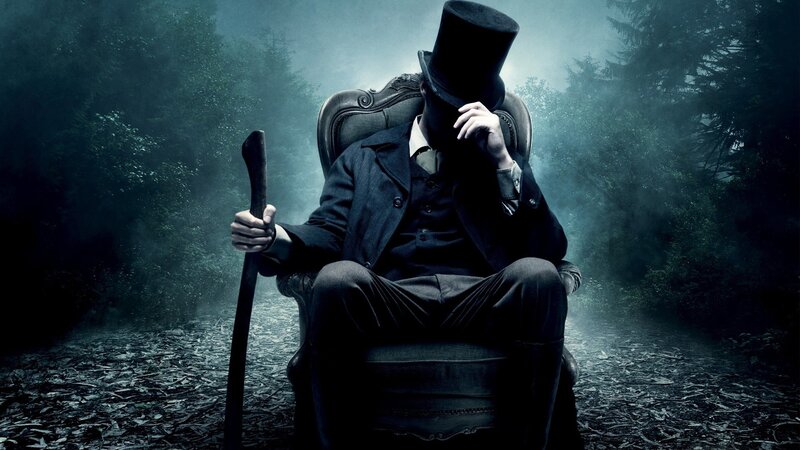 Man in top hat on throne