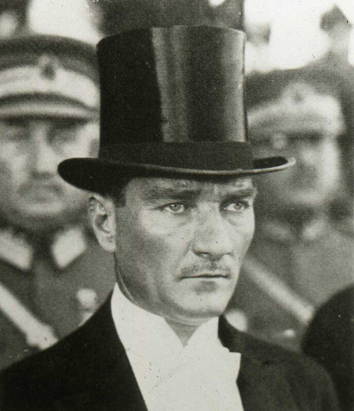 Man in top hat portrait