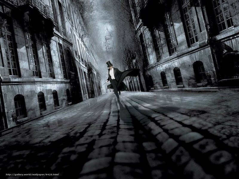 man in top hat running
