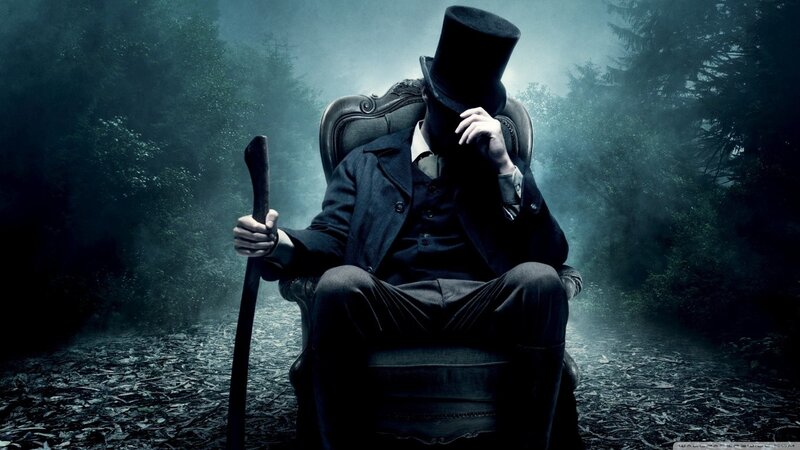 Man in Top Hat Sitting — Black, Dark, Night, Digital Art, Top Hat