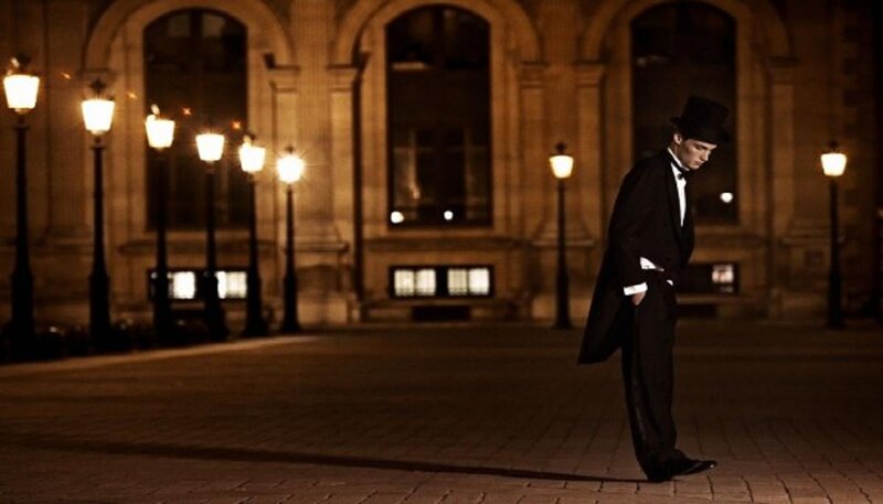 Man in Top Hat Walking