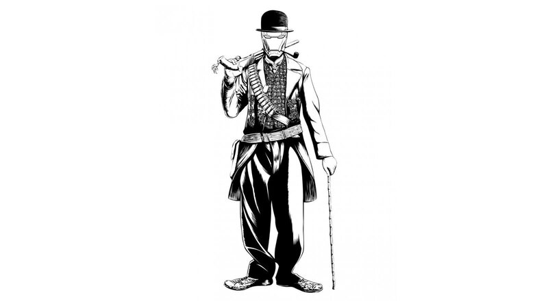 man in top hat with cane