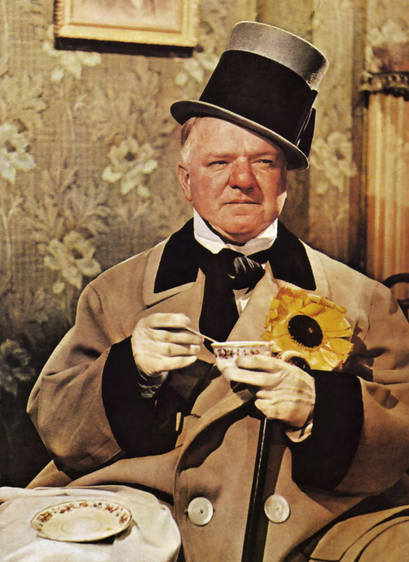 Man in top hat with tea