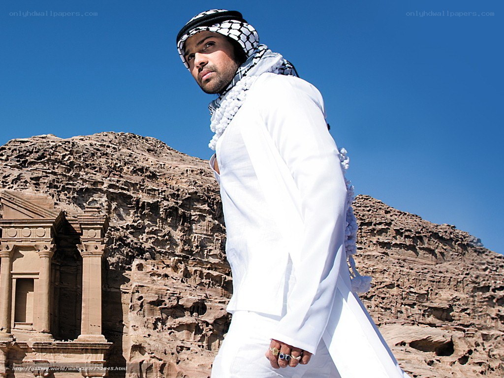Man in traditional attire at Petra