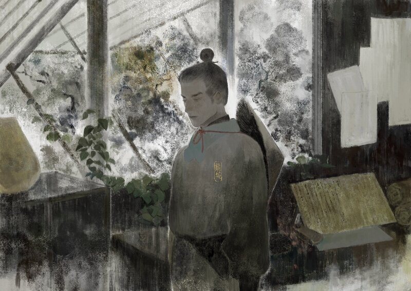 Man in Traditional Clothing — Gray