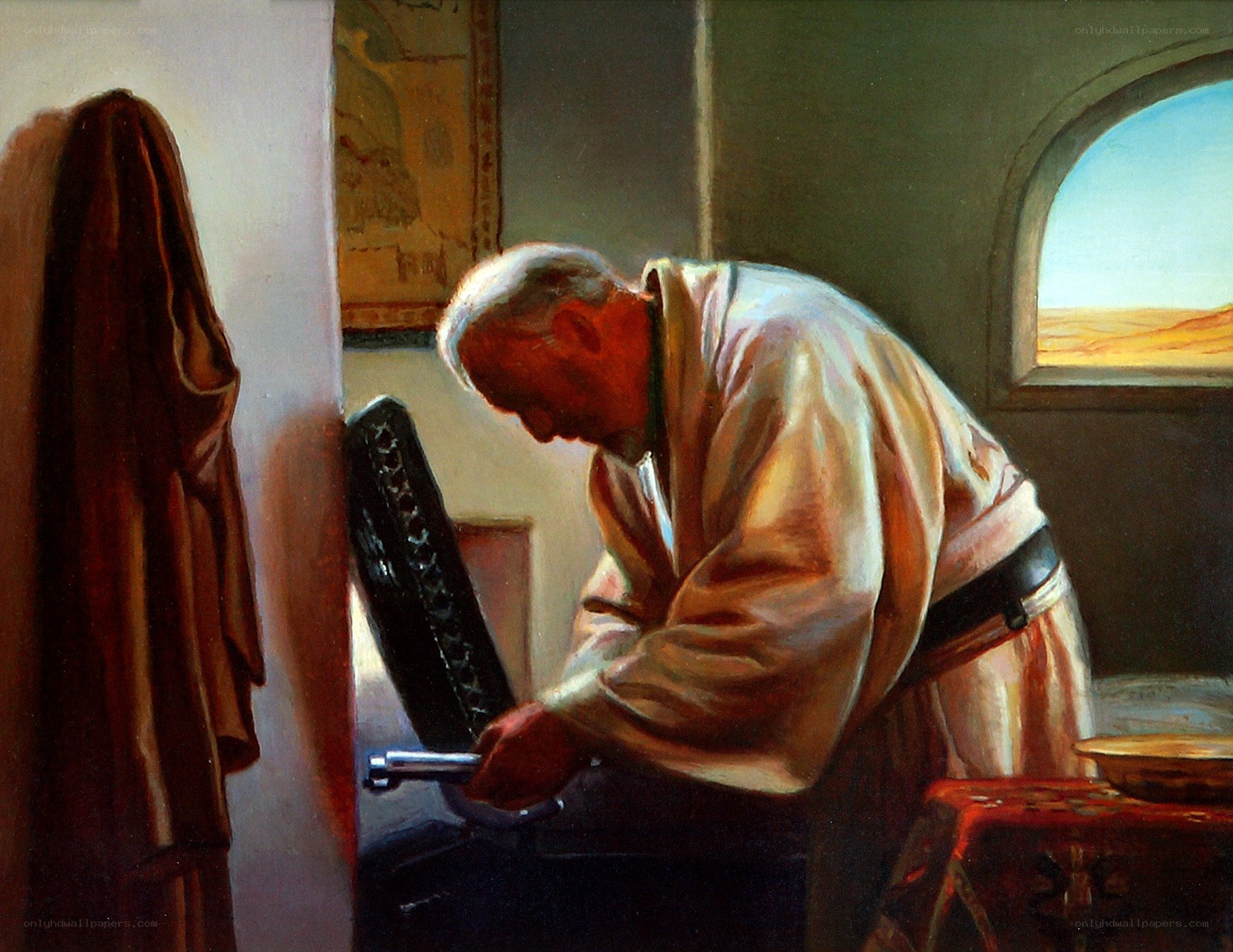 man in traditional robe