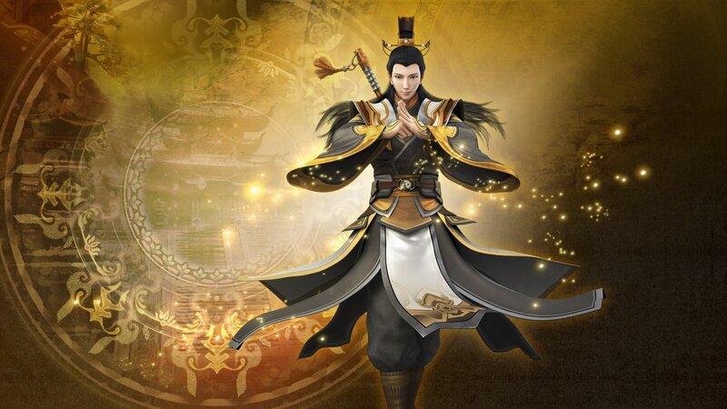 Man in Traditional Robes — Gold