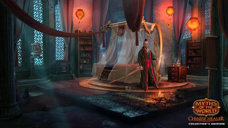 Man in Traditional Robes — Red, Dramatic