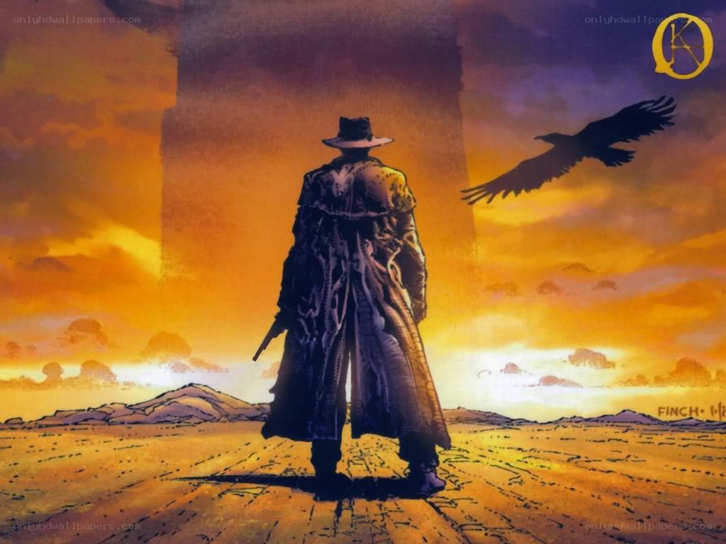 Man in trench coat at sunset