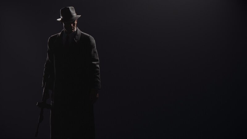 Man in Trench Coat — Black, Dramatic, Night, 3d Render