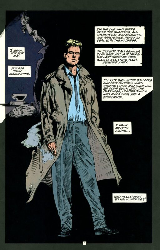 Man in Trench Coat — Black, Dramatic, Night, Comic, Trench Coat