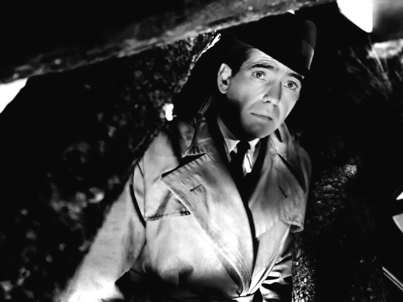 Man in Trench Coat — Black, Dramatic, Night, Photograph, Trench Coat, Hat