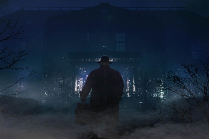 Man in Trench Coat — Blue, Dark, Mysterious
