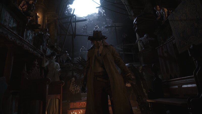 Man in Trench Coat — Brown, Dark, Dramatic