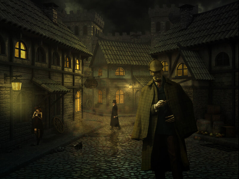 Man in Trench Coat — Brown, Dark