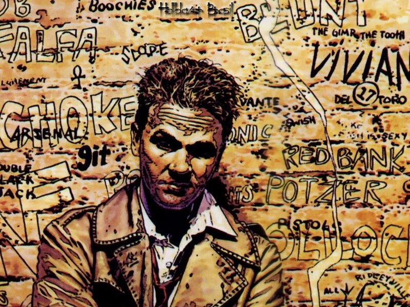 Man in Trench Coat — Brown, Dramatic, Comic