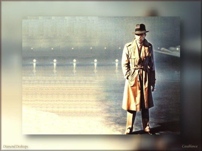 Man in Trench Coat — Brown, Dramatic, Night
