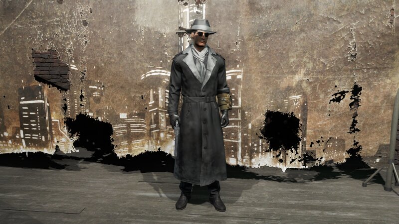 Man in Trench Coat — Gray, Dramatic, 3d Render
