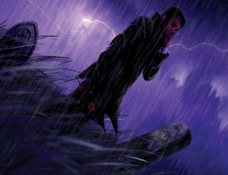 Man in Trench Coat — Purple