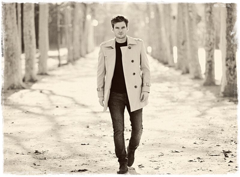 Man in Trench Coat — Sepia