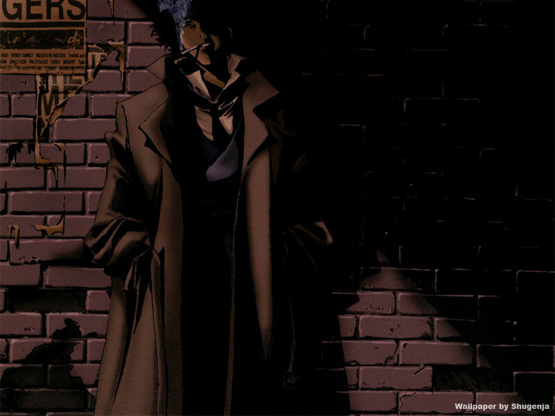 man in trench coat smoking