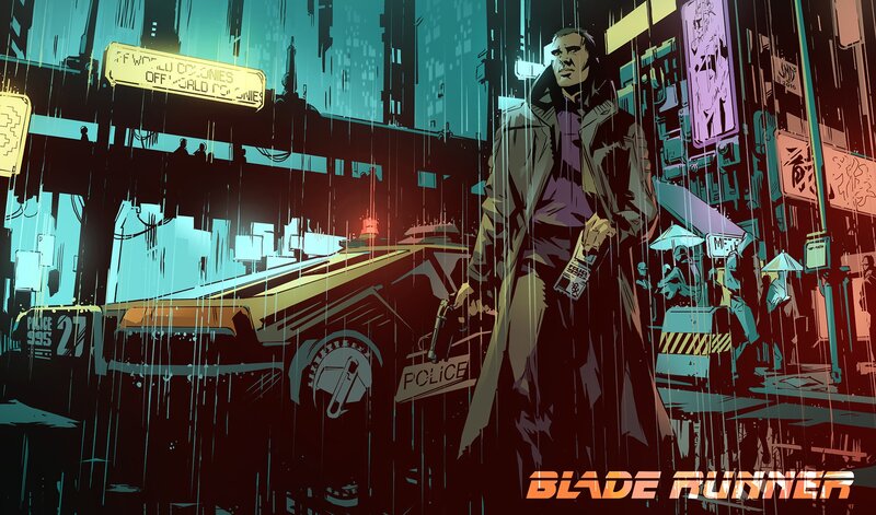 Man in Trench Coat — Teal