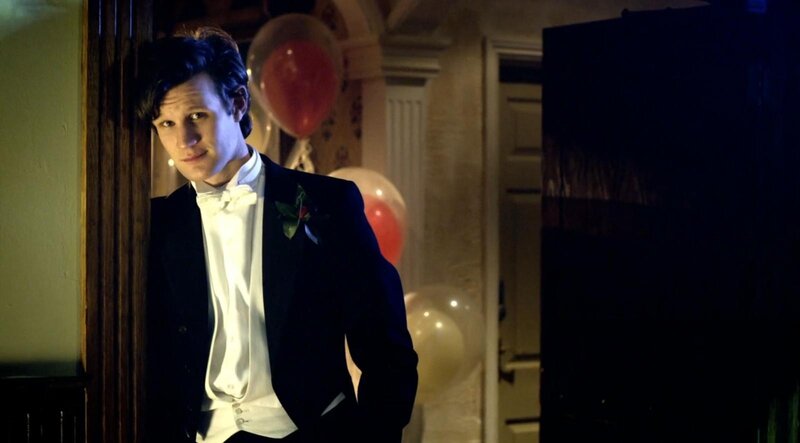 man in tuxedo at party