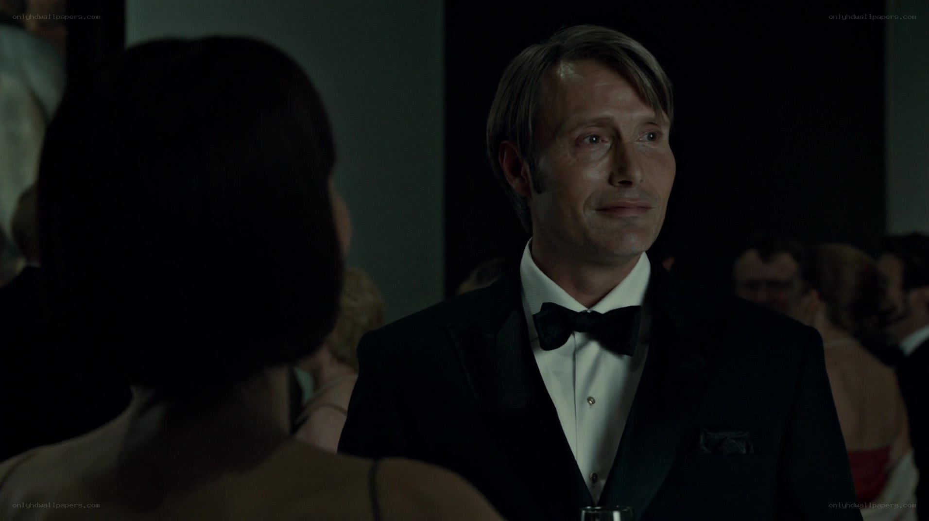 man in tuxedo at party