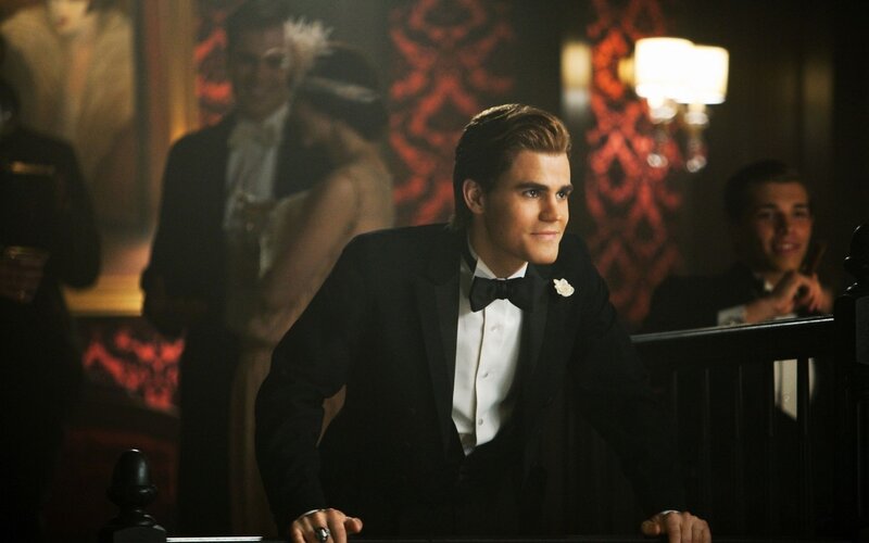 Man in Tuxedo at Party — Black