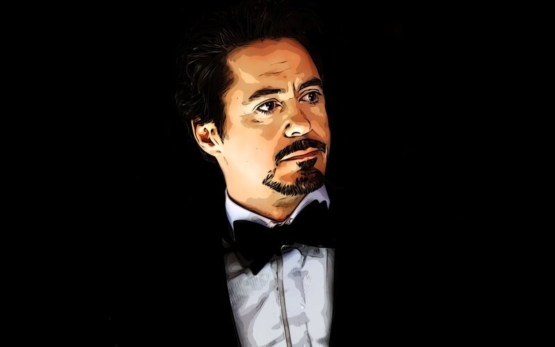 Man in Tuxedo — Black, Dramatic, Digital Art, Bow Tie