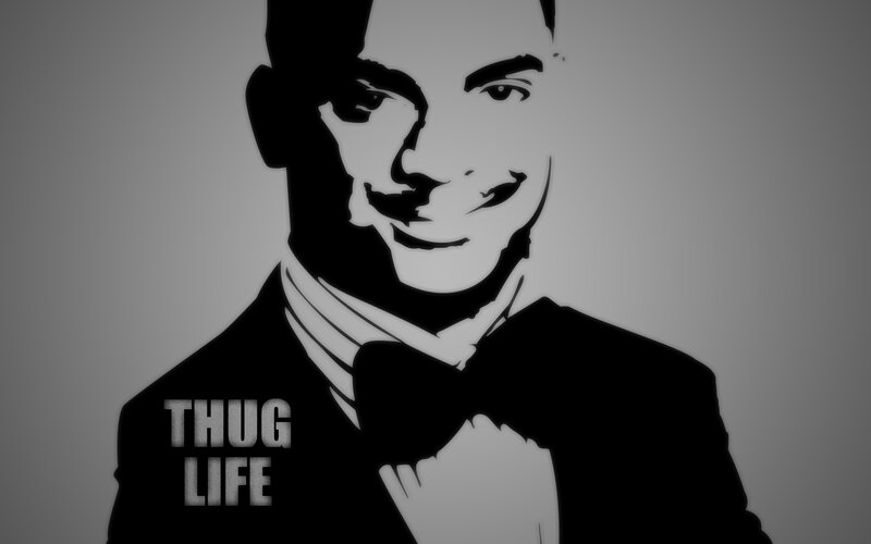 Man in Tuxedo — Black, Dramatic, Illustration, Bow Tie