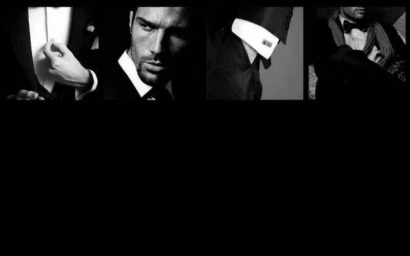 Man in Tuxedo — Black, Dramatic, Photograph, Bow Tie, Cufflink