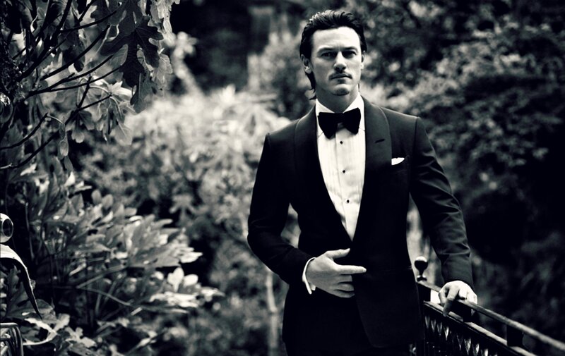 Man in Tuxedo — Black, Dramatic, Photograph, Bow Tie, Garden