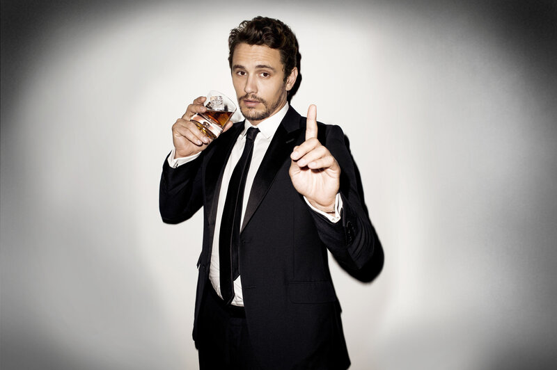 Man in Tuxedo Holding Glass — Black, Confident