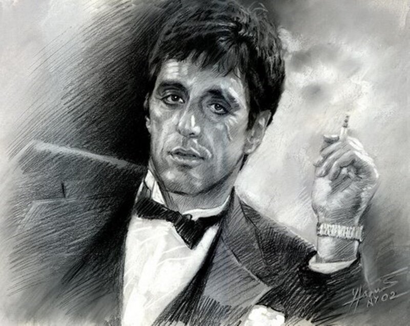 Man in Tuxedo Smoking