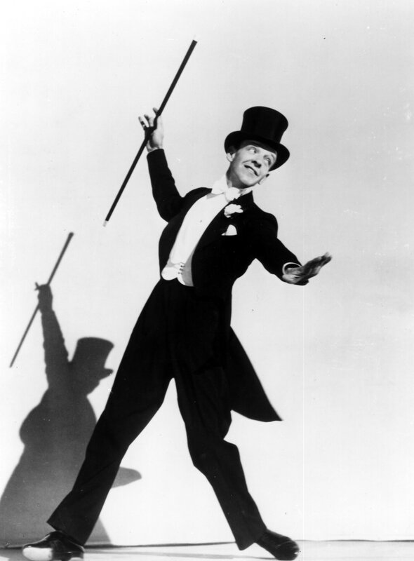 Man in tuxedo with cane