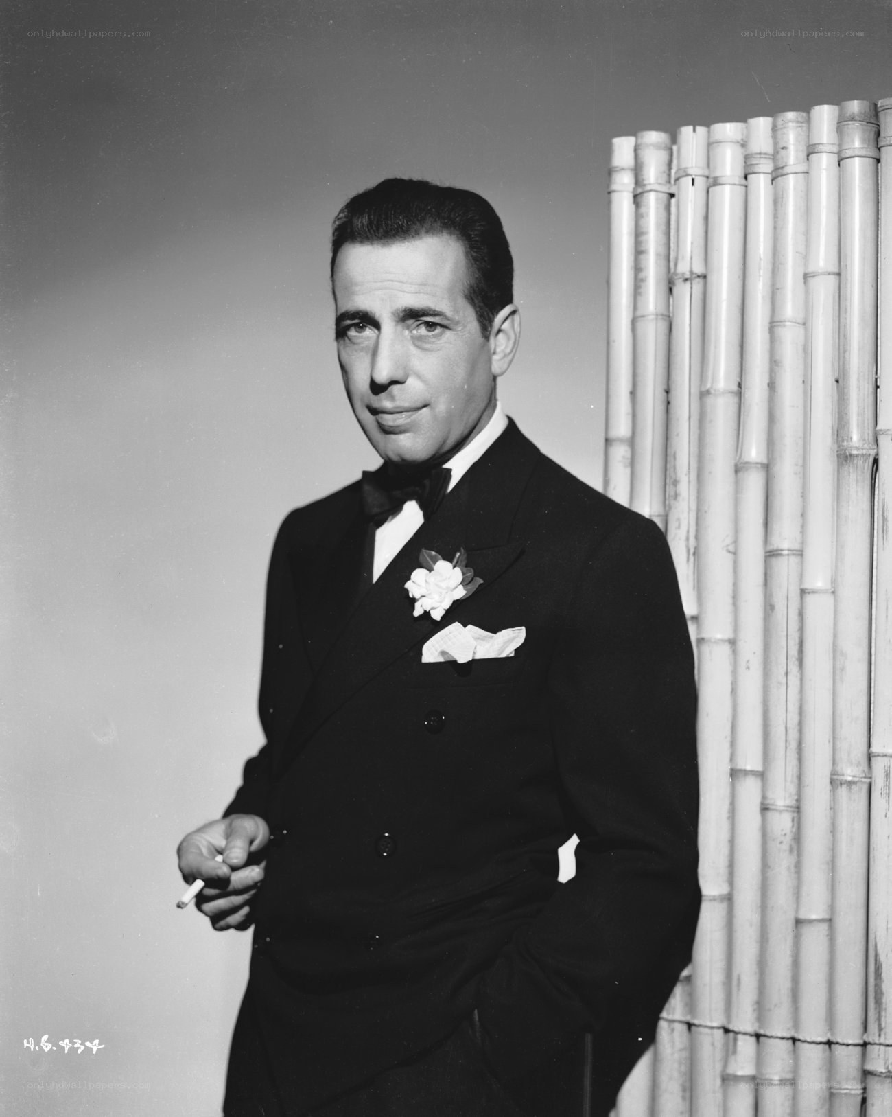 Man in tuxedo with cigarette