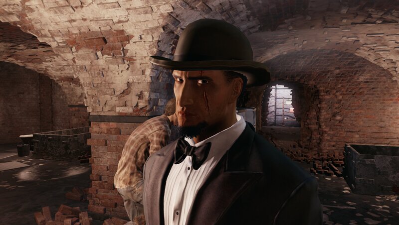 Man in Tuxedo with Injury