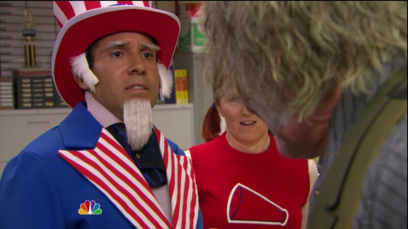 man in uncle sam costume