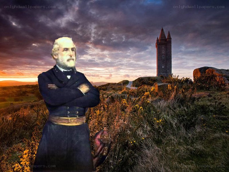 Man in uniform at historic tower