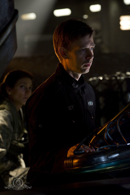 Man in uniform on a spaceship