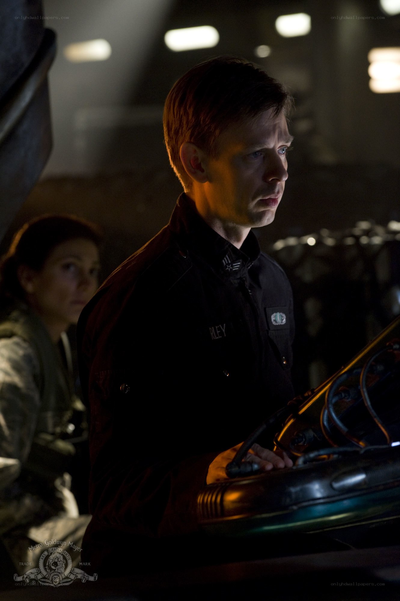Man in uniform on a spaceship
