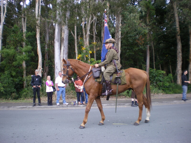 Man in Uniform on Horse