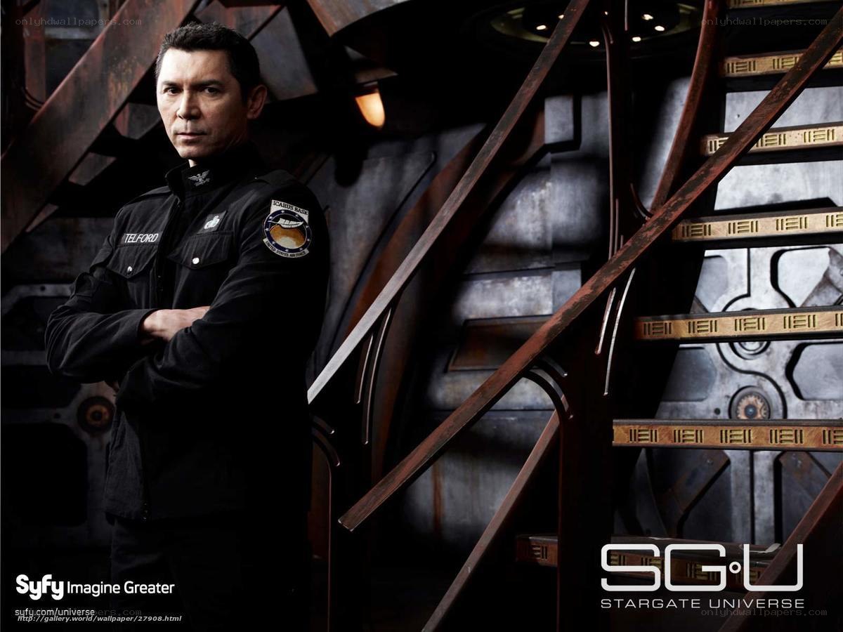 Man in uniform on spaceship